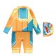 thumbnail image 4 of Odeerbi Traje de Baño de Flotación de Niños 6M-4Y Con Gorra de Baño de Una Sola Pieza de Flotabilidad Rash Guard Upf 50 + Traje de Flotación de Protección Solar, 4 of 5