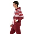 thumbnail image 3 of Men One Piece Non Footed Printed Pajamas, Adult Sleepwear with Hood Unisex Playsuit, 3 of 6