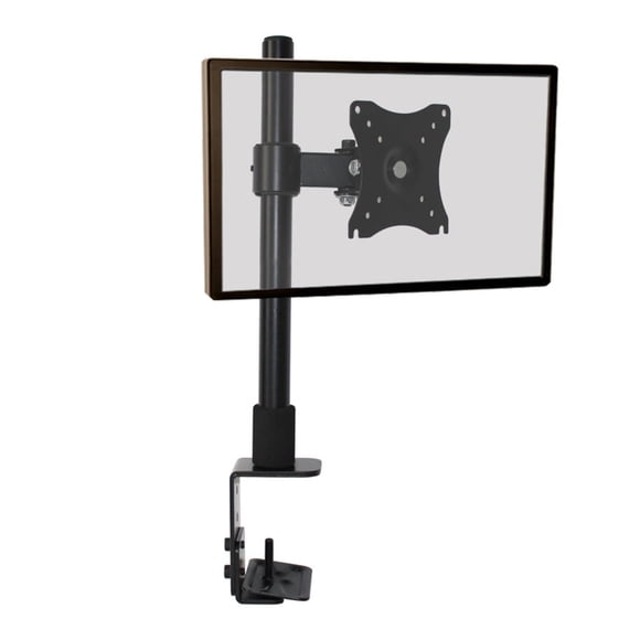 10-27" Steel Single Arm Lcd Tv Table Mount Tilt 360 Rotate Monitor Desktop Stand Full Motion Bracket ,Adjustable