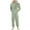 Green, variant on Utoimkio Men's Warm Fleece Hooded Onesie Jumpsuits Winter One Piece Full Zipper Pajamas Playsuit Home Outdoor Camping Coverall Sleepwear