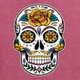 thumbnail image 5 of Wild Bobby Day Of The Dead Sugar Skull Pop Culture Men Graphic Tee, Vintage Heather Red, Small, 5 of 5