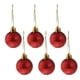 thumbnail image 5 of Paquete de 24 adornos navideños irrompibles para árbol de Navidad rojo, 5 of 8