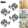 thumbnail image 2 of 4 X Twin Butterfly Shower Door Top Bottom Rollers/Runner/Wheels 19/23/25/27mm, 2 of 6