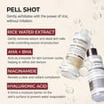 thumbnail image 3 of 2PCS Peel Shot Glow Rice Ampoule, White rice ampoule+Black rice ampoule Soft Exfoliating Face and Body Scrub Dead Skin Cells, 3 of 5