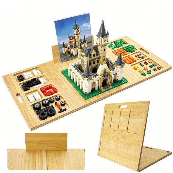Mesa De Juego Tademis LGZ Bambú Compatible Con Lego