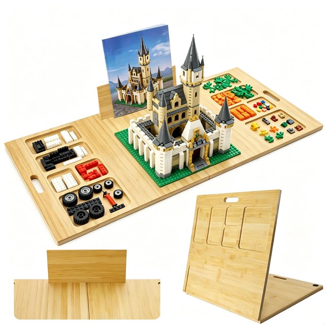 Mesa De Juego Tademis LGZ Bambú Compatible Con Lego