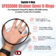 thumbnail image 4 of Captain O-Ring  Replacement SPX5500H Strainer Cover O-Rings for Hayward Power-Flo Matrix 2 Pack, 4 of 7