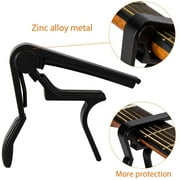 Guitar Capo, 2 Pack Quick Change Key Guitar Capo For Acoustic Electric Classical Guitar, Black
