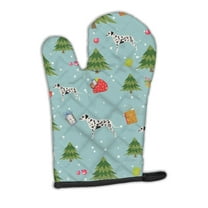 Christmas Dalmatian Oven Mitt