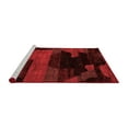 thumbnail image 2 of Ahgly Company Machine Washable Indoor Rectangle Abstract Red Modern Area Rugs, 2' x 5', 2 of 4