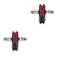 thumbnail image 1 of Eigraketly 1 par de pastillas de freno silenciosas para bicicleta de montaña y carretera, soporte de freno en V para freno de bicicleta MTB, rojo 2piezas, 1 of 6