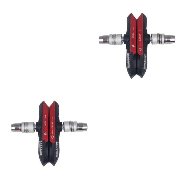 Eigraketly 1 par de pastillas de freno silenciosas para bicicleta de montaña y carretera, soporte de freno en V para freno de bicicleta MTB, rojo 2piezas