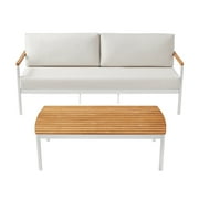 Better Homes & Gardens Wellsley 2-Piece Aluminum Outdoor Sofa & Table Set by Dave & Jenny Marrs