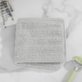 thumbnail image 2 of Mainstays Performance Textured Washcloth, 12" x 12", Soft Silver, 2 of 6
