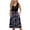 Black, variant on Women's Color Block Print Midi Sundress Sleeveless V-Neck Casual Dress with Button Front Pockets Loose Swing Fit for Street Style and Shopping ,BlackM