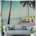 thumbnail image 4 of Chilfamy  Beach Tapestry Wall Hanging Coconut Tree Wall Tapestry Surf Tapestry Bohemian Tapestry Hippie Tapestry Bedroom Living Room Dorm Art Wall Hanging 50x40inch, 4 of 6