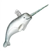 Old World Christmas Hanging Glass Tree Ornament, Narwhal