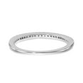 thumbnail image 5 of Solid 14k White Gold Engagement Diamond Set of 2 Wedding Band Rings Size 6 (.25 cttw.), 5 of 8