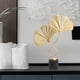 thumbnail image 4 of Habitación creativa con modelo de hoja de albaricoque en plata y oro, luz de lujo para dormitorio, mueble de TV moderno, entrada, decoración del hogar, 4 of 5