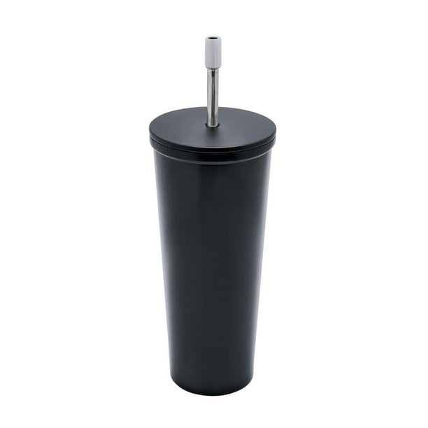 Termo popote metal, - Termo sena negro 6.5 x 20.6