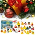 thumbnail image 2 of Christmas Rubber Ducks Holiday 24 Days Countdown Advents Calendar Stylish Holiday Countdown Present Box Ducks Figures Kit, 2 of 10