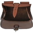 thumbnail image 3 of SZCO Supplies Medieval Leather Saddle Bag with Buckle Closure and Belt Loops, 3 of 3