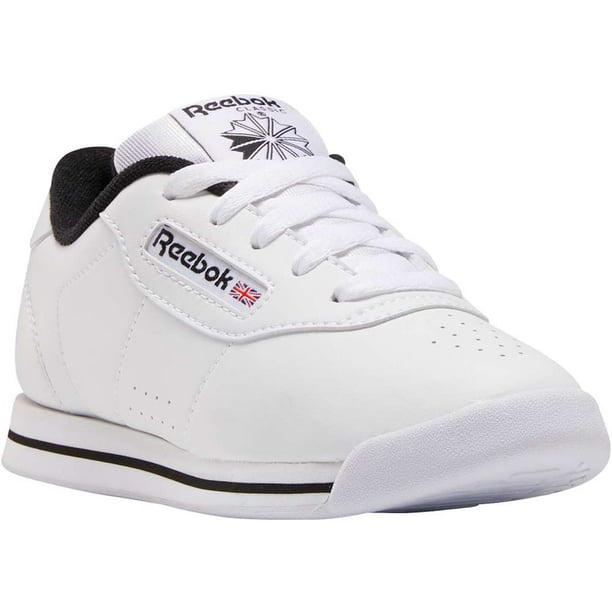 Serrated Forestående Almindeligt Girls Reebok Princess Shoe Size: 1.5 White - White - Black Fashion Sneakers  - Walmart.com
