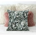 thumbnail image 4 of Sea Garden Rose Suede Zippered Pillow with Insert in Midnight Blue 16 x 16, 4 of 6