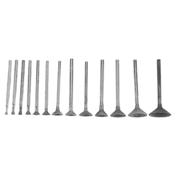 Stone Carving Set Diamond Burr Bits Compatible with for , 13PCS Polishing Kits Rotary To ma744