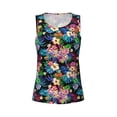 thumbnail image 2 of Rocae Colorful Flowers for Women's Workout Tank Top Lightweight Sleeveless Fit Tops- Moisture-Wicking, BreathableXX-Large, 2 of 9