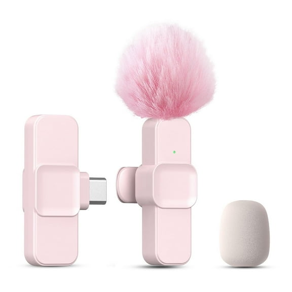 SNZIYAG K10 Wireless Lavalier Microphone Portable Audio Video Recording Mini Microphone for iPhone Android PC Live Gaming Phone