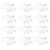 Leyfeng Furniture Straps, 12 Pack Anti-tip Furniture Wall Anchor Straps, Adjustable Safety Furniture Wall Anchor Straps for Babies, Kids, Children, Dogs, Cabinets, Beds, Shelves, White