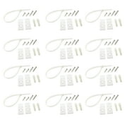 Leyfeng Furniture Straps, 12 Pack Anti-tip Furniture Wall Anchor Straps, Adjustable Safety Furniture Wall Anchor Straps for Babies, Kids, Children, Dogs, Cabinets, Beds, Shelves, White