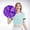 Violet, variante sur Fournitures de Cheerleading Portables Colorées pour Événements et Fêtes, Fleurs pour Activités Sportives, Performance Légère, Design à Double Boucle Ronde, 2 Pcs
