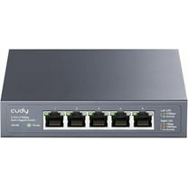 Cudy 5-Port Multi-Gigabit Ethernet Switch, Full 2.5Gbps Ports, Loop Detection, 802.3az Energy Saving, Desktop or Wall Mount, Fanless Design, HS105