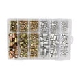 thumbnail image 4 of Threaded Insert Nuts Zinc Plated Rivet Nuts Flat Head Rivet Nut 300 Pcs Rivet Nut Kit M3 M4 M5 M6 M8 M10 Color Zinc Plated And Aluminum Flat Head Threaded Insert Nuts, 4 of 8