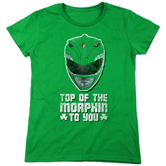 Power Rangers Top Of The Morphin To You Women's T-Shirt Kelly Green