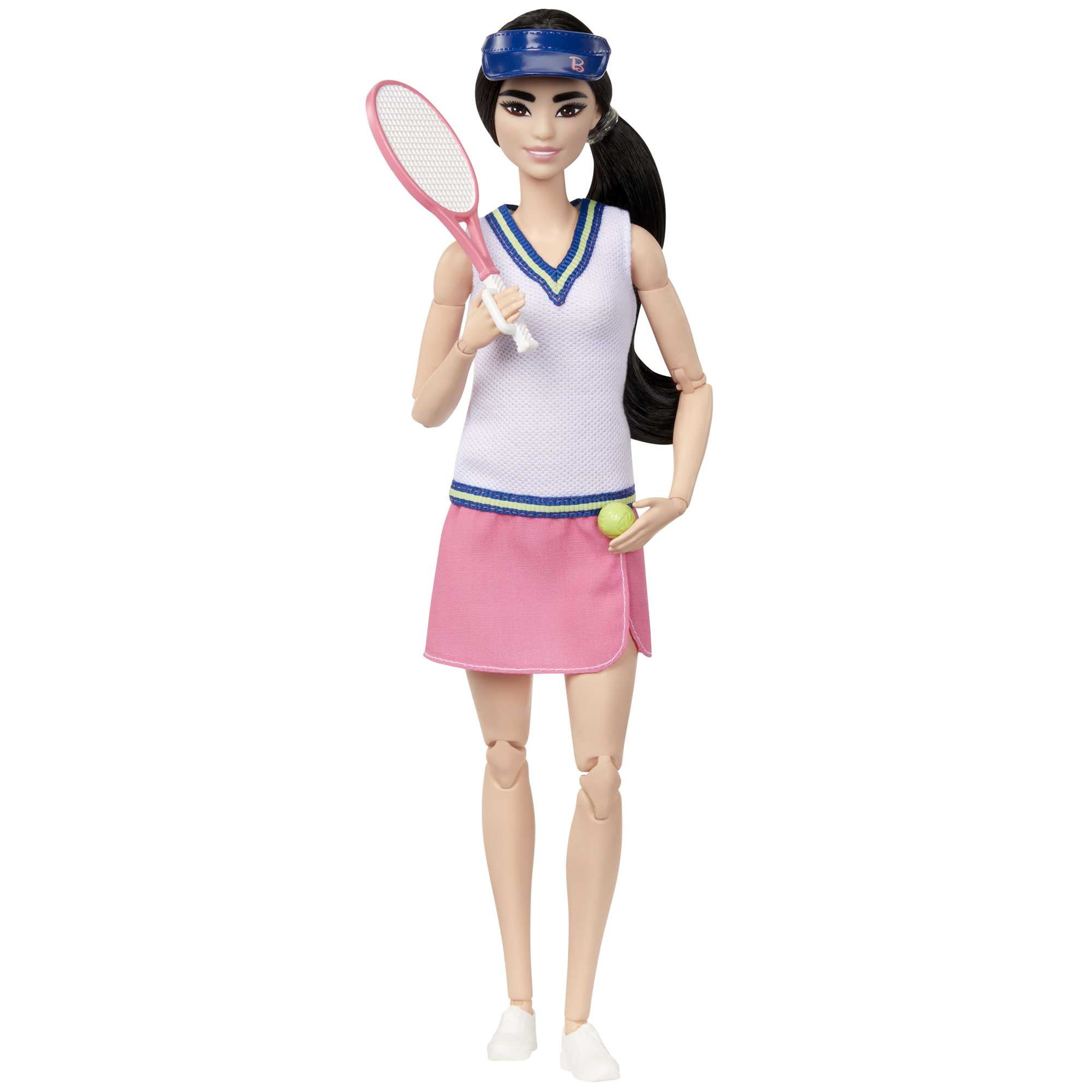 Barbie Careers Fashion Doll & Accessories, Made to Move Tennis Player Wearing Removable Outfit with Racket & Ball, 22 Bendable Joints - Walmart.com Barbie Careers Fashion Doll & Accessories, Made to Move Tennis Player Wearing Removable Outfit with Racket & Ball, 22 Bendable Joints - Walmart.com