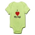 thumbnail image 1 of CafePress - I Love My Gigi Body Suit - Baby Light Bodysuit, 1 of 1