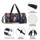 thumbnail image 4 of Balery Cartoon Dinosaur Scooter Sport Blue Bolsa de Gimnasio para Mujeres y Hombres, Bolsa de Viaje Impermeable, Bolsa de Fin de Semana con Compartimento para Zapatos y Bolsillo Húmedo, 4 of 6