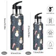 thumbnail image 2 of Yayeee 20oz Double Wall Stainless Steel Water Bottle with Flip Straw, Playful Winter, 2 of 7