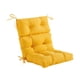 thumbnail image 2 of Cojín para mecedora de jardín, cojín plegable para sillón reclinable de patio, accesorio para interior y exterior, cojín versátil para tumbona Amarillo, 2 of 8