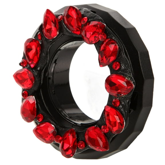 WASHWEPE Push Start Button Cover 1Set For Car Ignition Button With Rhinestone