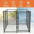thumbnail image 3 of Coziwow 8-Panel Heavy Duty Dog Kennel Pets Shelter Playpen Outdoor, 5'x 5' x4', 3 of 12