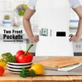 thumbnail image 6 of Cooking Aprons for Men,H Back Style Apron with Pocket,Plain Apron for Women and Men with Double Pockets,Waterproof Aprons for Cooking Adult Chef Apron(Red 30*26in)from ANMUYUM, 6 of 9