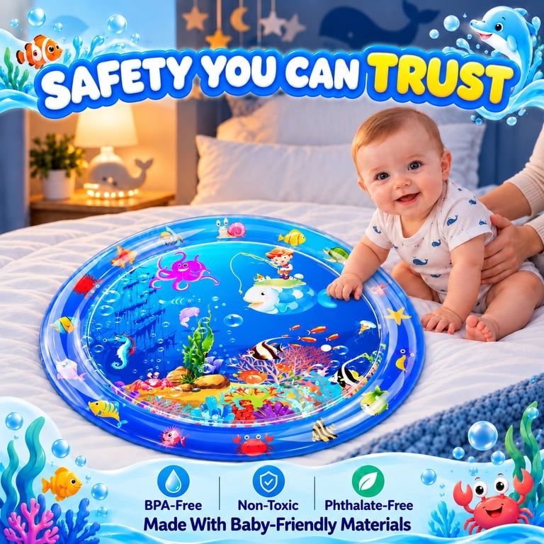 Wonderstone 2-Pack Water Play Mats, 30" & 40" Round photo 6