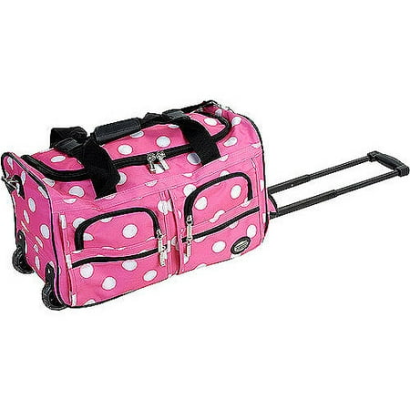 Rockland 22u0022 Rolling Duffel Bag - Pink Dot
