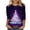 Purple, variant on gakvbuo Christmas Sweatshirt For Women Funny Christmas 3/4 Sleeve Work Business Blouse Tunic Tops Crewneck Sports TShirts Pullover Sweatshirt For Women Gifts for Christmas