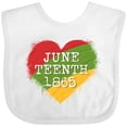 thumbnail image 3 of Inktastic Juneteenth 1865 Heart Boys or Girls Baby Bib, 3 of 4