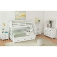 thumbnail image 2 of Picket House Furnishings Brooklyn Kids Twin Over Full Bunk with Staircase and Trundle 5PC Bedroom Set in White, 2 of 6